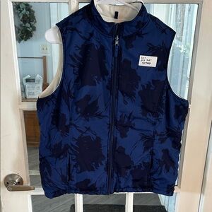 Blue and Black Camouflage Vest